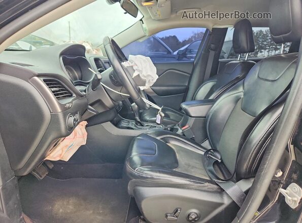 1C4PJLLB5KD110855 2019 JEEP CHEROKEE Black Front interior view