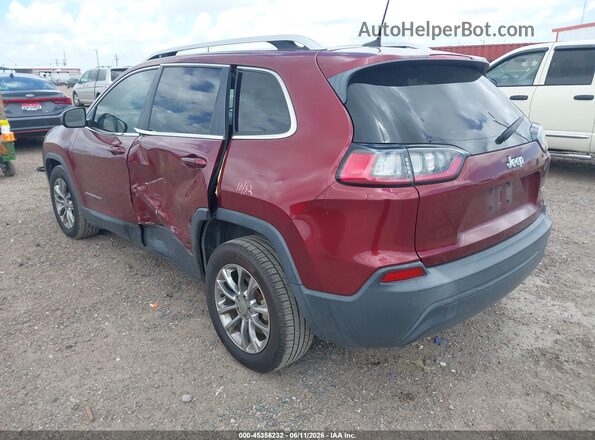 1C4PJLLB6KD165153 2019 JEEP CHEROKEE Maroon Задня ліва чверть