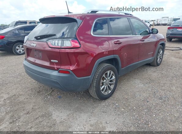 1C4PJLLB6KD165153 2019 JEEP CHEROKEE Maroon Задня права чверть