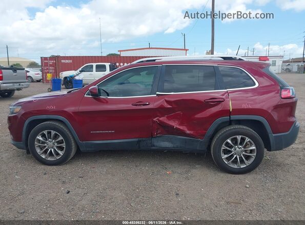 1C4PJLLB6KD165153 2019 JEEP CHEROKEE Maroon Панорамний вид салону 360°