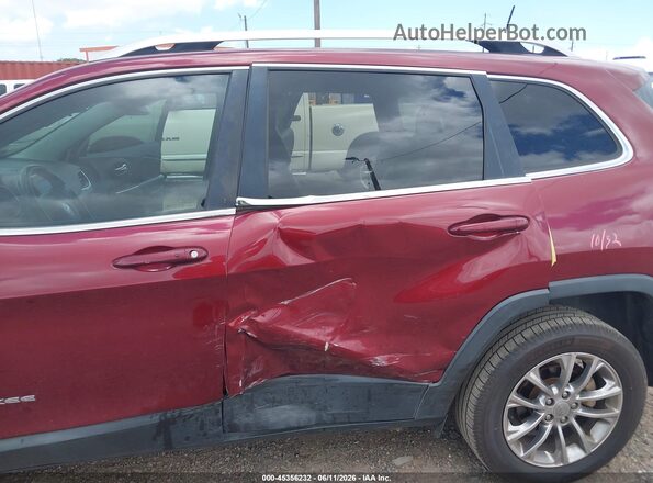 1C4PJLLB6KD165153 2019 JEEP CHEROKEE Maroon Вид спереду