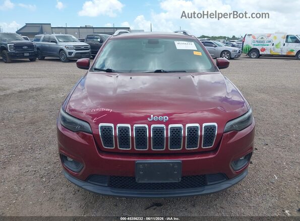 1C4PJLLB6KD165153 2019 JEEP CHEROKEE Maroon Вид щитка приладів