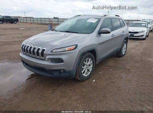 1C4PJLLB8JD573572 2018 JEEP CHEROKEE Gray წინა მარცხენა ხედი სამი მეოთხედიდან