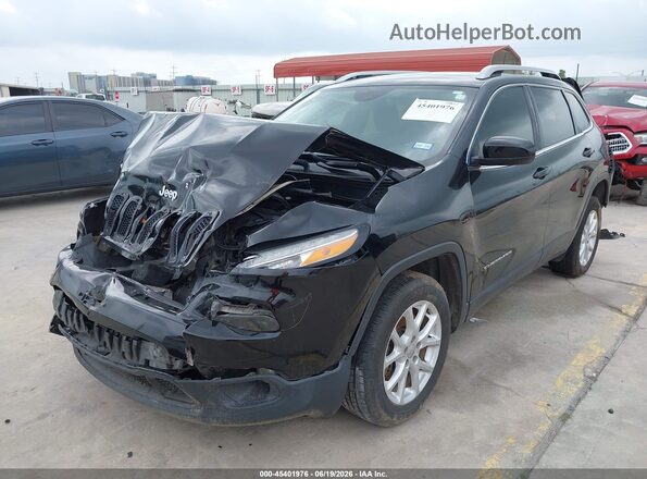 1C4PJLLB8JD590145 2018 JEEP CHEROKEE Черный Передняя левая четверть