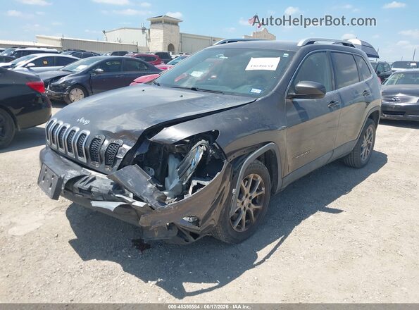 1C4PJLLB8JD621796 2018 JEEP CHEROKEE Gray Առջևի ձախ երեք քառորդ տեսարան