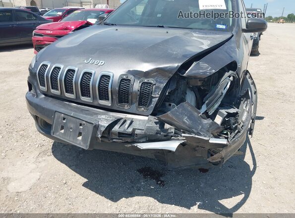 1C4PJLLB8JD621796 2018 JEEP CHEROKEE Gray Դիմացի տեսք