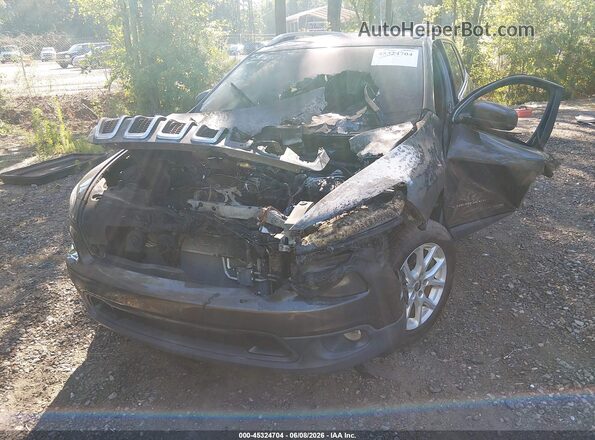 1C4PJLLB9JD544601 2018 JEEP CHEROKEE Black Widok z przodu
