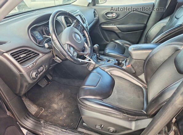 1C4PJLLB9KD348126 2019 JEEP CHEROKEE Black Вид салону спереду