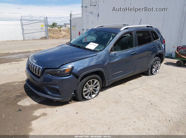 1C4PJLLB9KD387458 2019 JEEP CHEROKEE Dark Blue Առջևի ձախ երեք քառորդ տեսարան