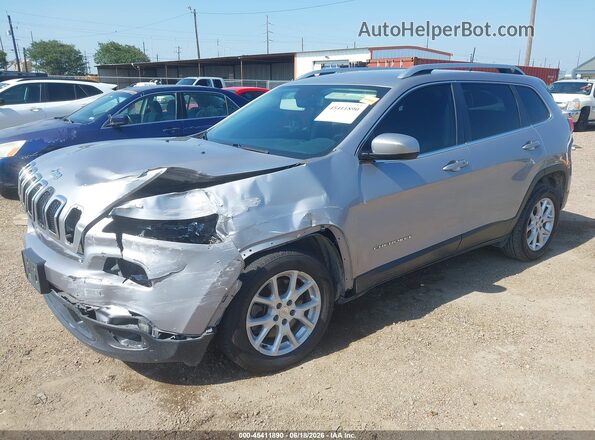 1C4PJLLBXJD510781 2018 JEEP CHEROKEE Silver წინა მარცხენა ხედი სამი მეოთხედიდან