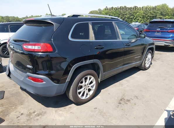 1C4PJLLBXJD604532 2018 JEEP CHEROKEE Black Задня права чверть