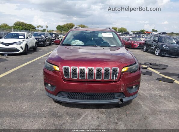 1C4PJLLN7KD264364 2019 JEEP CHEROKEE Burgundy Սարքավորումների վահանակի տեսք