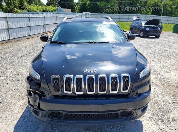 1C4PJLLX2JD519129 2018 JEEP CHEROKEE Black წინა ხედი