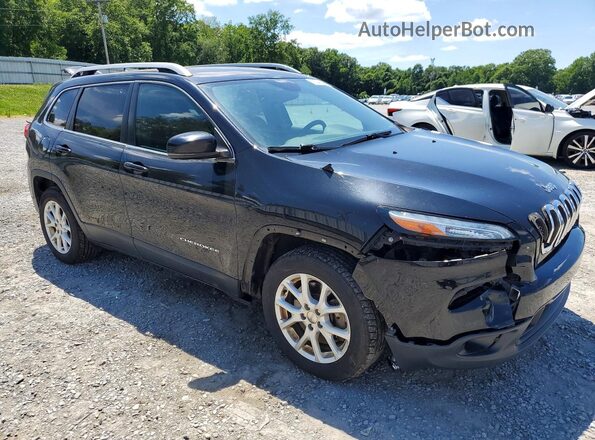1C4PJLLX2JD519129 2018 JEEP CHEROKEE Black წინა მარჯვენა