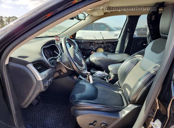 1C4PJLLX4JD533694 2018 JEEP CHEROKEE Black Вид салону спереду