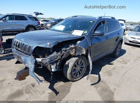 1C4PJLLX4KD469710 2019 JEEP CHEROKEE Blue Առջևի ձախ երեք քառորդ տեսարան
