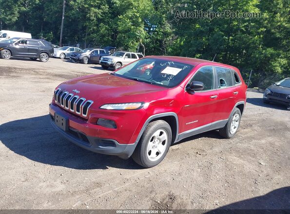 1C4PJMAB0HD234307 2017 JEEP CHEROKEE Burgundy 