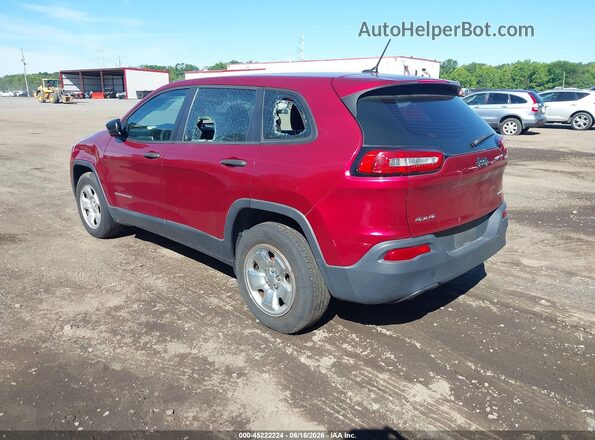 1C4PJMAB0HD234307 2017 JEEP CHEROKEE Burgundy 