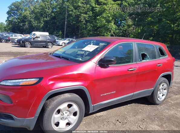 1C4PJMAB0HD234307 2017 JEEP CHEROKEE Burgundy 
