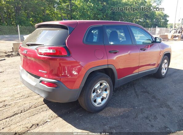 1C4PJMAB0HD234307 2017 JEEP CHEROKEE Burgundy 