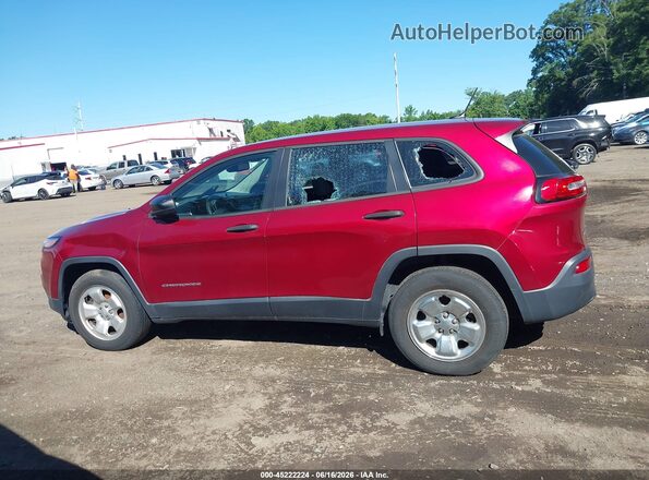 1C4PJMAB0HD234307 2017 JEEP CHEROKEE Burgundy 