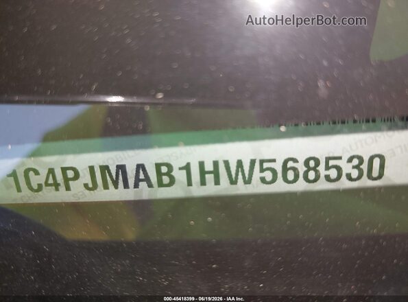1C4PJMAB1HW568530 2017 JEEP CHEROKEE Red Շարժիչի բաժամունքի տեսք