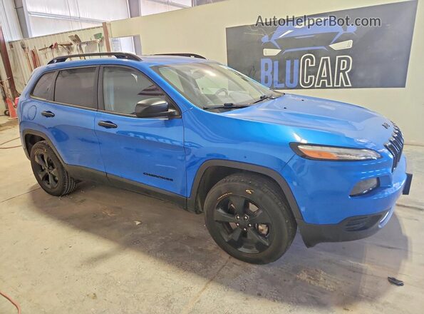 1C4PJMAB1HW646336 2017 JEEP CHEROKEE Blue Delantero derecho