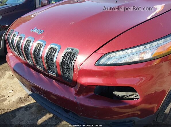 1C4PJMAB2HD220845 2017 JEEP CHEROKEE Maroon Դիմացի տեսք