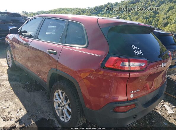 1C4PJMAB2HD220845 2017 JEEP CHEROKEE Maroon Հետևի ձախ