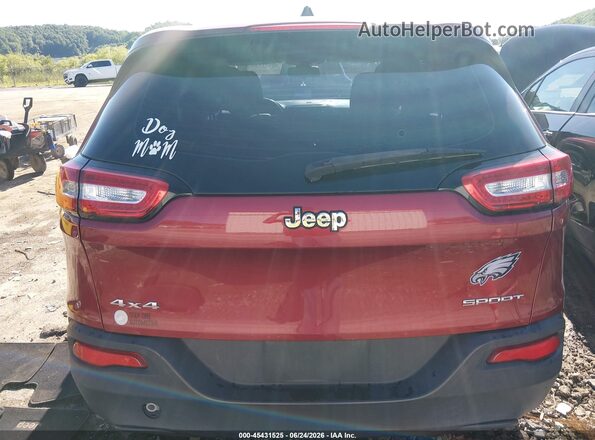1C4PJMAB2HD220845 2017 JEEP CHEROKEE Maroon 