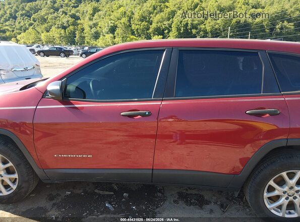1C4PJMAB2HD220845 2017 JEEP CHEROKEE Maroon 