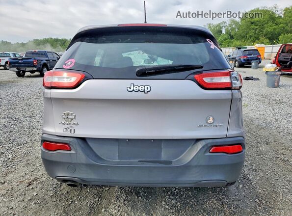 1C4PJMAB2HD235264 2017 JEEP CHEROKEE Silver Հետևի տեսք