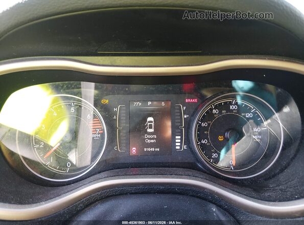 1C4PJMAB3GW117226 2016 JEEP CHEROKEE Black უკანა სავარძლების ხედი