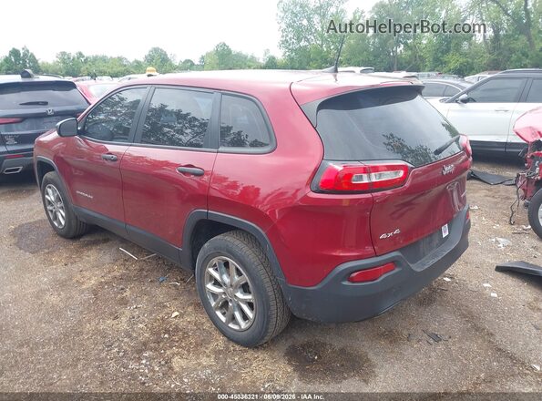 1C4PJMAB3HD230848 2017 JEEP CHEROKEE Red Հետևի ձախ