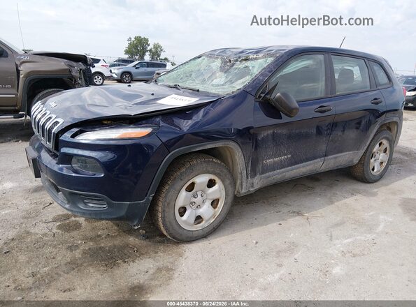 1C4PJMAB4GW109300 2016 JEEP CHEROKEE Blue Front left
