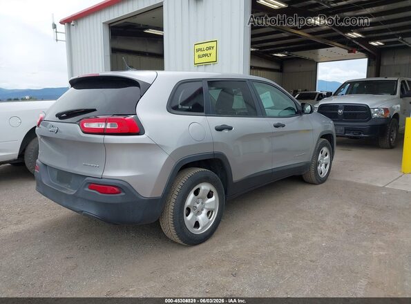 1C4PJMAB4GW353755 2016 JEEP CHEROKEE Серый Задняя левая четверть