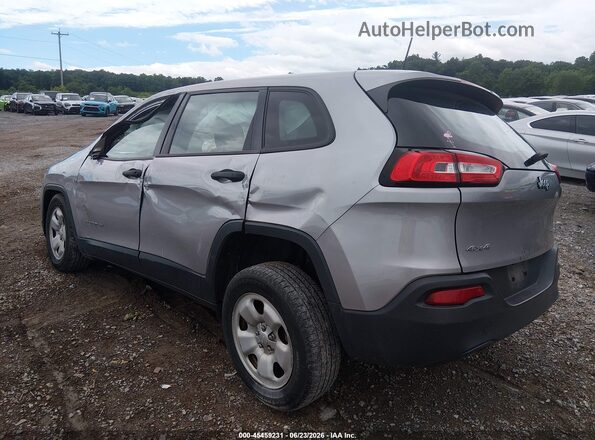 1C4PJMAB4HD220233 2017 JEEP CHEROKEE Silver Հետևի ձախ