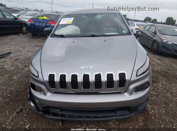 1C4PJMAB4HD220233 2017 JEEP CHEROKEE Silver Սարքավորումների վահանակի տեսք