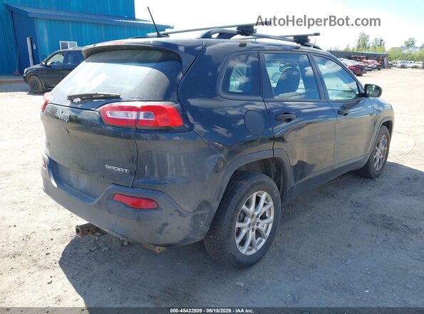 1C4PJMAB5GW119883 2016 JEEP CHEROKEE Black Tył prawy