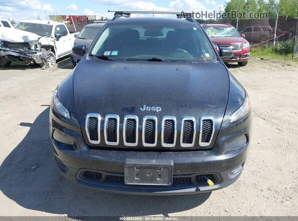 1C4PJMAB5GW119883 2016 JEEP CHEROKEE Black Widok zestawu wskaźników