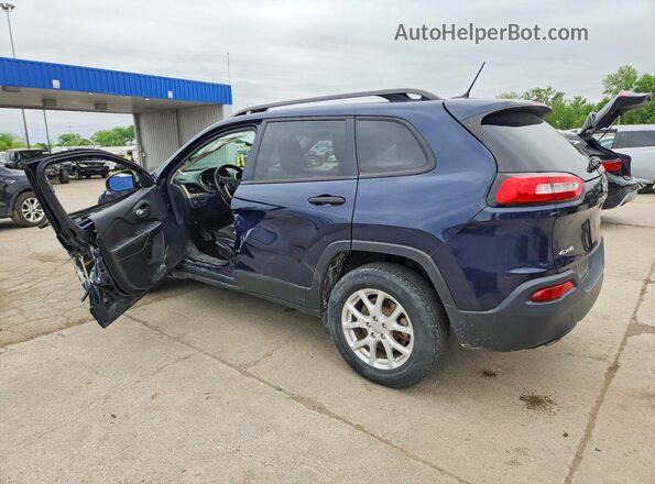 1C4PJMAB5GW204139 2016 JEEP CHEROKEE Blue Հետևի ձախ