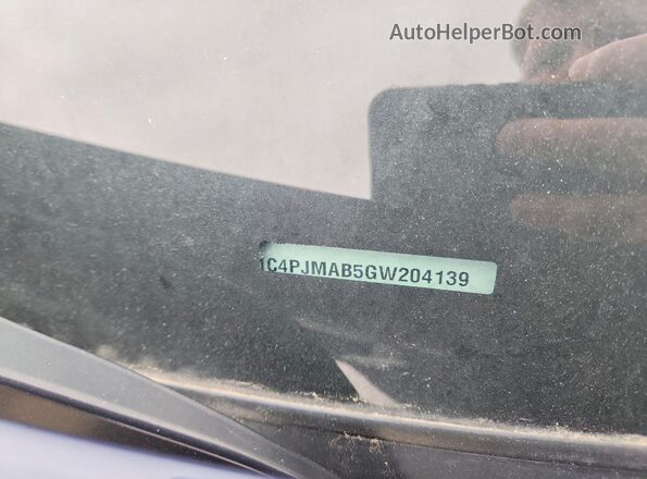 1C4PJMAB5GW204139 2016 JEEP CHEROKEE Blue VIN կոդի պիտակի տեսք