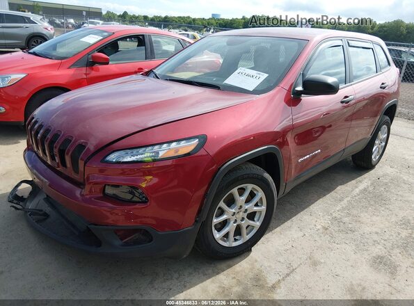 1C4PJMAB5HD230138 2017 JEEP CHEROKEE Red 