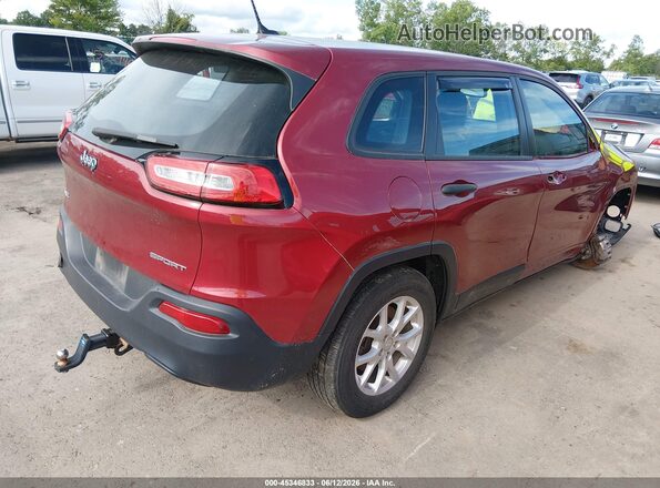 1C4PJMAB5HD230138 2017 JEEP CHEROKEE Red 