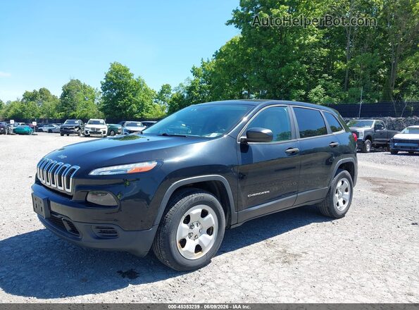 1C4PJMAB7HW542224 2017 JEEP CHEROKEE Black Front left