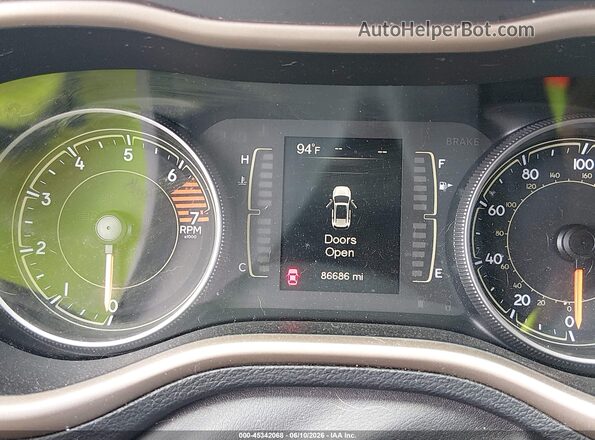 1C4PJMAB7HW588961 2017 JEEP CHEROKEE Gray Vista de los asientos traseros
