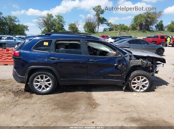 1C4PJMAB8GW192990 2016 JEEP CHEROKEE Dark Blue Вид задньої частини салону