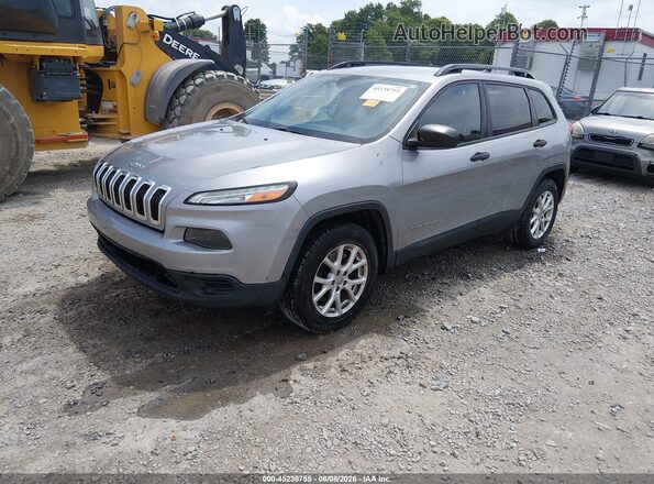 1C4PJMAB8GW226961 2016 JEEP CHEROKEE SPORT 4WD Silver Przód lewy