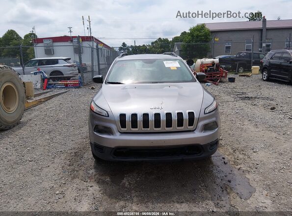 1C4PJMAB8GW226961 2016 JEEP CHEROKEE SPORT 4WD Silver Widok zestawu wskaźników