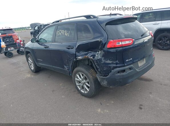 1C4PJMAB9GW192996 2016 JEEP CHEROKEE Blue Задня ліва чверть